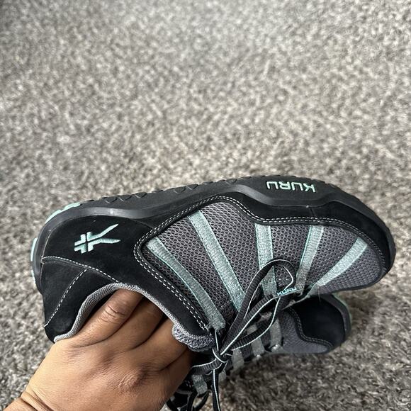 Kuru Chicane Women's Size 9 M Trail Hiking Shoes Black Suede Teal Sneakers - Picture 7 of 9